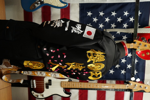 7/1(火)本当の最終特価❗️❗️早い者勝ちです。ラメドット刺繍スカート Eden 乱凪砂 黒×ライトゴールドスカジャン刺繍 | 特攻服の刺繍