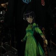 黛冬優子の特攻服刺繍　前身またがり刺繍