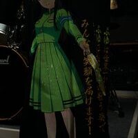 黛冬優子の特攻服刺繍　前身またがり刺繍のサムネイル