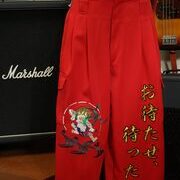 さんばかの特攻パンツ刺繍ー雷神の刺しゅうがパッと目をひきますね☆彡